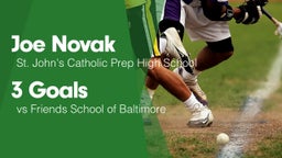 3 Goals vs Friends School of Baltimore     