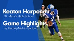 Game Highlights vs Hartley-Melvin-Sanborn 