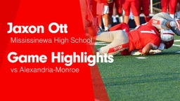 Game Highlights vs Alexandria-Monroe 