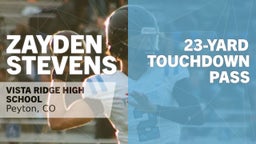 23-yard Touchdown Pass vs Air Academy 