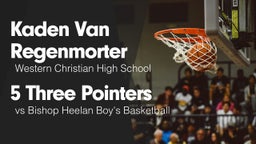 5 Three Pointers vs Bishop Heelan Boy's Basketball