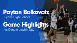 Game Highlights vs Denver Jewish Day