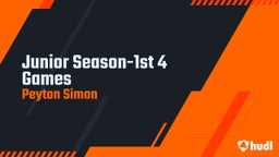 Junior Season-1st 4 Games
