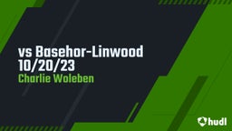 Charlie Woleben's highlights vs Basehor-Linwood 10/20/23