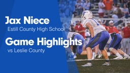 Game Highlights vs Leslie County 
