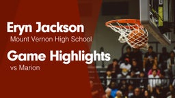 Game Highlights vs Marion 