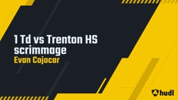 Evan Cojocar #4 cb qb rb wr's highlights 1 Td vs Trenton HS scrimmage