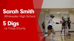 5 Digs vs Troup County