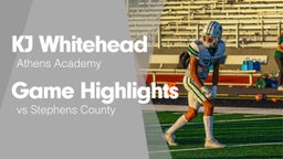 Game Highlights vs Stephens County 
