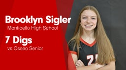 7 Digs vs Osseo Senior 