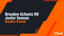 Braydon Scheetz RB Junior Season