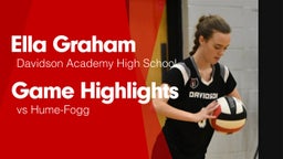 Game Highlights vs Hume-Fogg