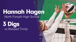 3 Digs vs Blessed Trinity 
