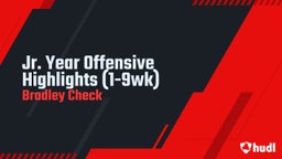 Jr. Year Offensive Highlights (1-9wk)
