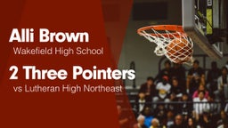 2 Three Pointers vs Lutheran High Northeast