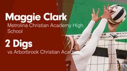 2 Digs vs Arborbrook Christian Academy