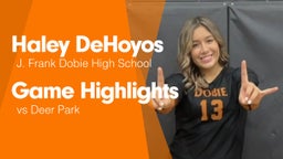 Game Highlights vs Deer Park 