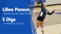 5 Digs vs Madison County 