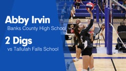 2 Digs vs Tallulah Falls School