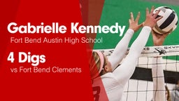 4 Digs vs Fort Bend Clements