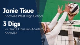 3 Digs vs Grace Christian Academy - Knoxville