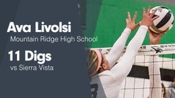 11 Digs vs Sierra Vista