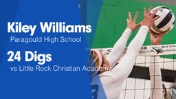 24 Digs vs Little Rock Christian Academy 