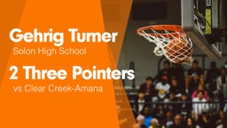 2 Three Pointers vs Clear Creek-Amana