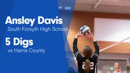 5 Digs vs Harris County 