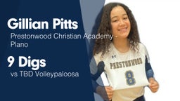 9 Digs vs TBD Volleypaloosa