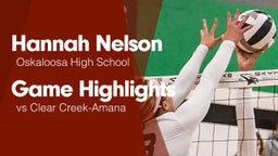 Game Highlights vs Clear Creek-Amana