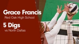 5 Digs vs North Dallas 