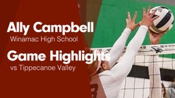 Game Highlights vs Tippecanoe Valley