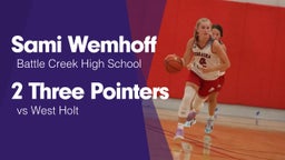 2 Three Pointers vs West Holt 