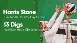 13 Digs vs Hilton Head Christian Academy