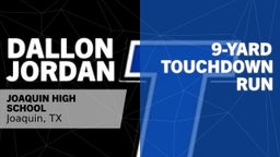 9-yard Touchdown Run vs West Sabine 