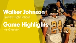 Game Highlights vs Gholson 