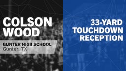 33-yard Touchdown Reception vs Blue Ridge 