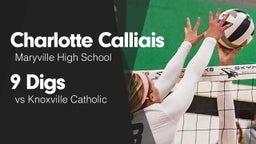 9 Digs vs Knoxville Catholic 