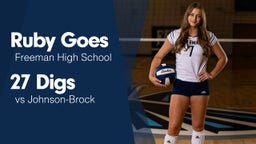 27 Digs vs Johnson-Brock 