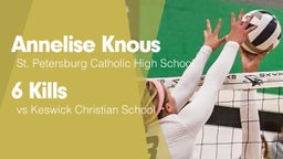 6 Kills vs Keswick Christian School