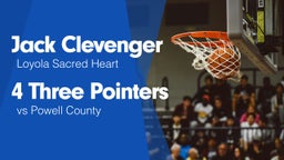 4 Three Pointers vs Powell County 