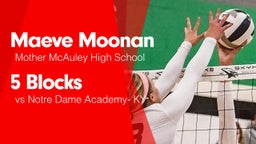 5 Blocks vs Notre Dame Academy- KY