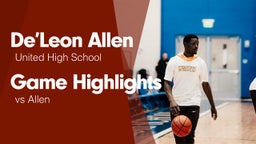 Game Highlights vs Allen