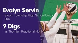 9 Digs vs Thornton Fractional North 