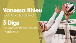 3 Digs vs Kamehameha Schools - Kapalama