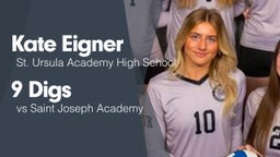 9 Digs vs Saint Joseph Academy