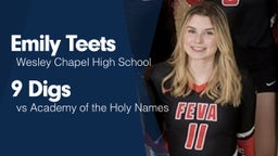 9 Digs vs Academy of the Holy Names