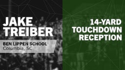 14-yard Touchdown Reception vs Asheville Christian Academy 