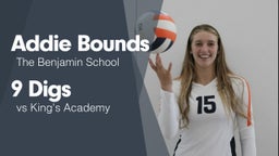 9 Digs vs King's Academy